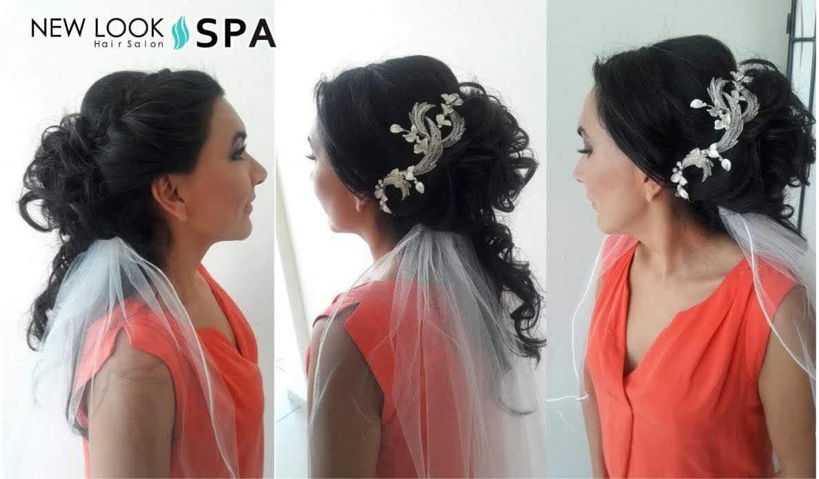 Peinado elegante para novia